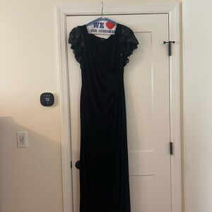 LAUREN RALPH LAUREN
Embellished Flutter-Sleeve Gown